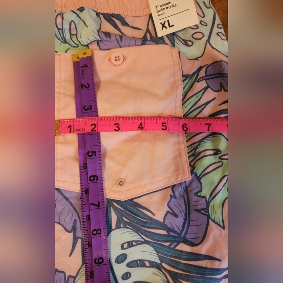 Original Use Swim Trunks size XL pink with print - Picture 7 of 9